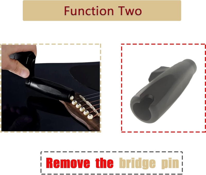 Cheerock Guitar String Pegs Winder, Multifunctional Guitar String Winder with Detachable Drill Bit for Guitar Ukulele Electric String Winder, Guitar Accessories - Image 5